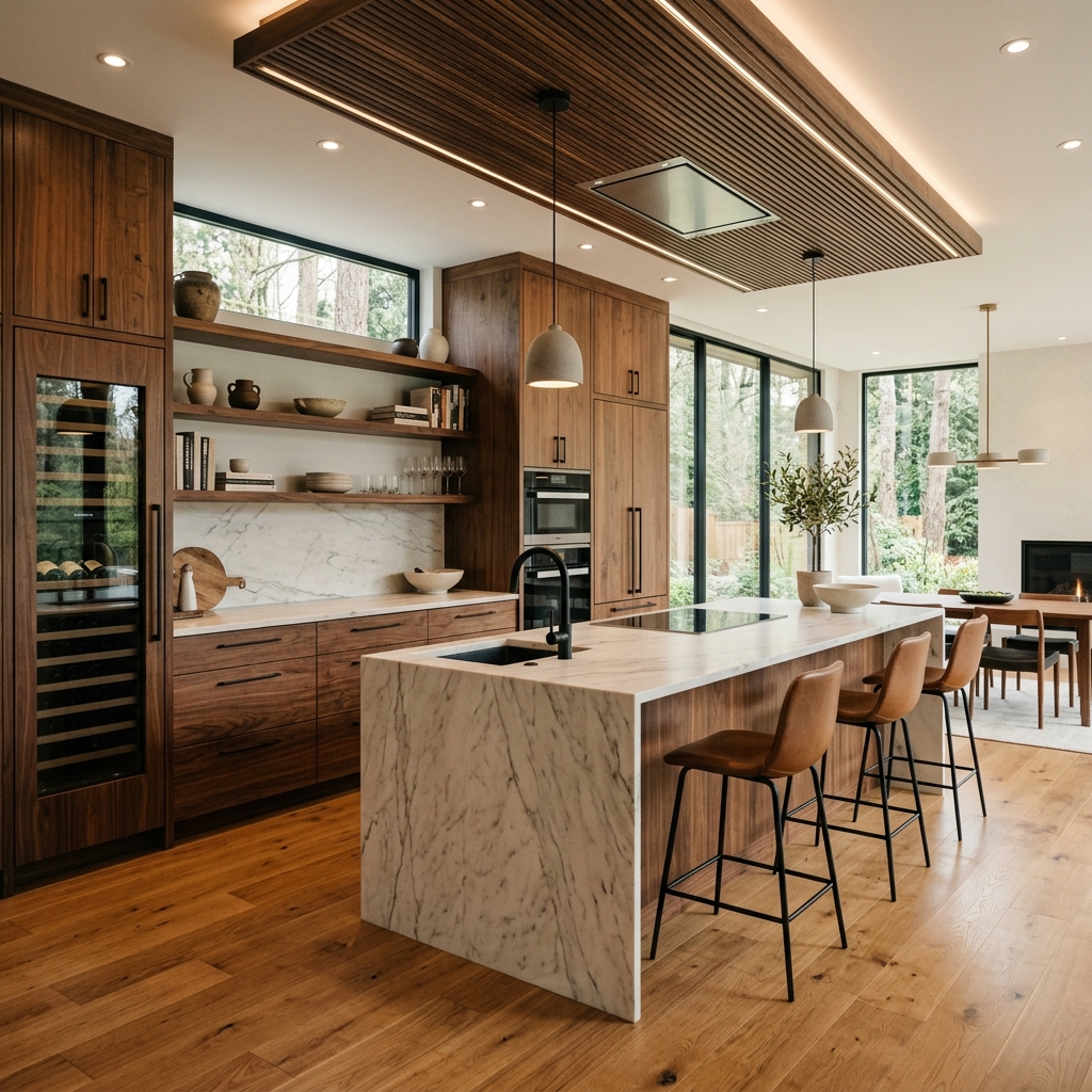 Custom premium kitchen cabinets project by Manu Mobilya İmalatı