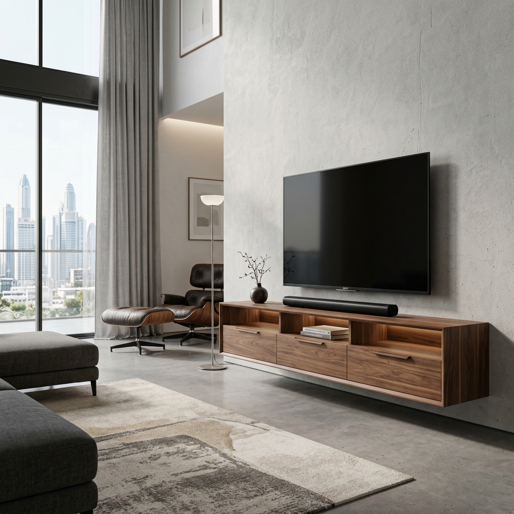 Elegant minimalist TV stands entertainment units